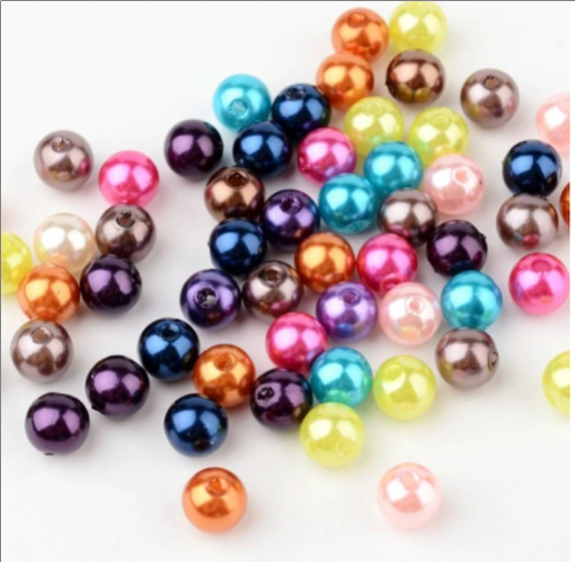 8mm, 10mm, 12mm / Round Acrylic Beads, Jewellery Making Beads