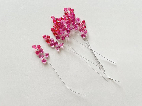 10 Stems / Crystal Bead Leaf Spray  FS21S