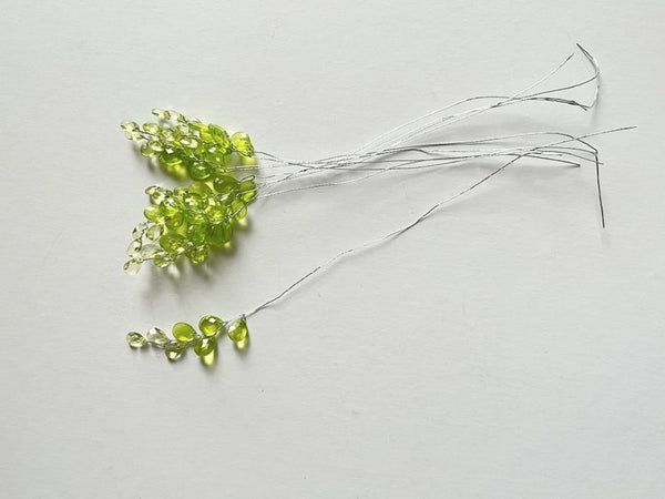 10 Stems / Crystal Bead Leaf Spray  FS21S (MIXED)