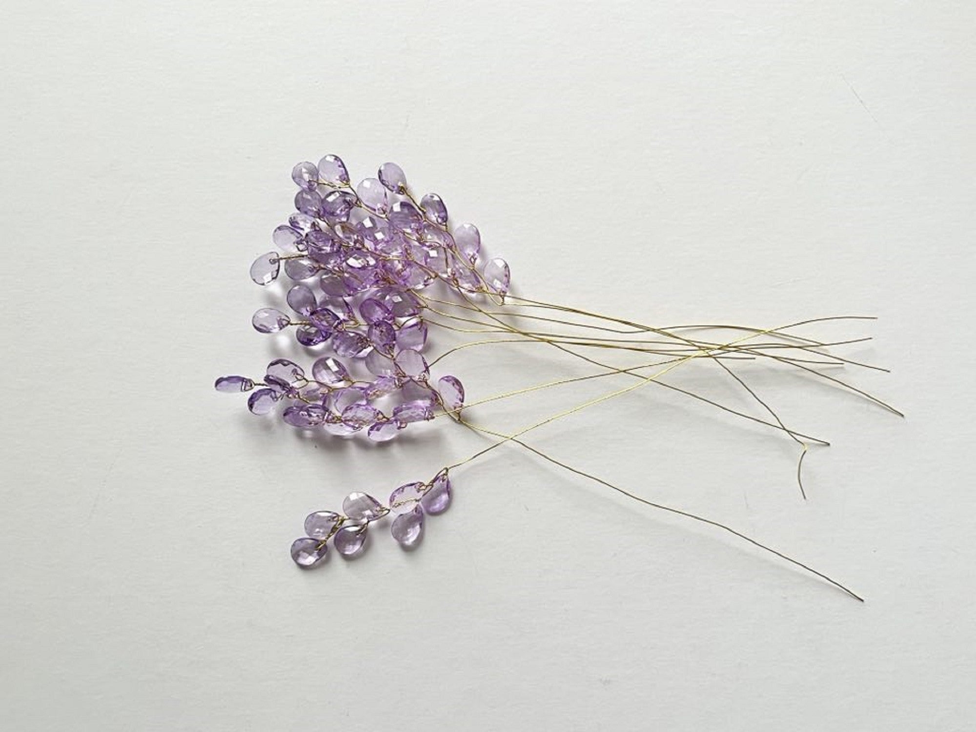 10 Stems / Crystal Bead Leaf Spray  FS21G (MIXED)