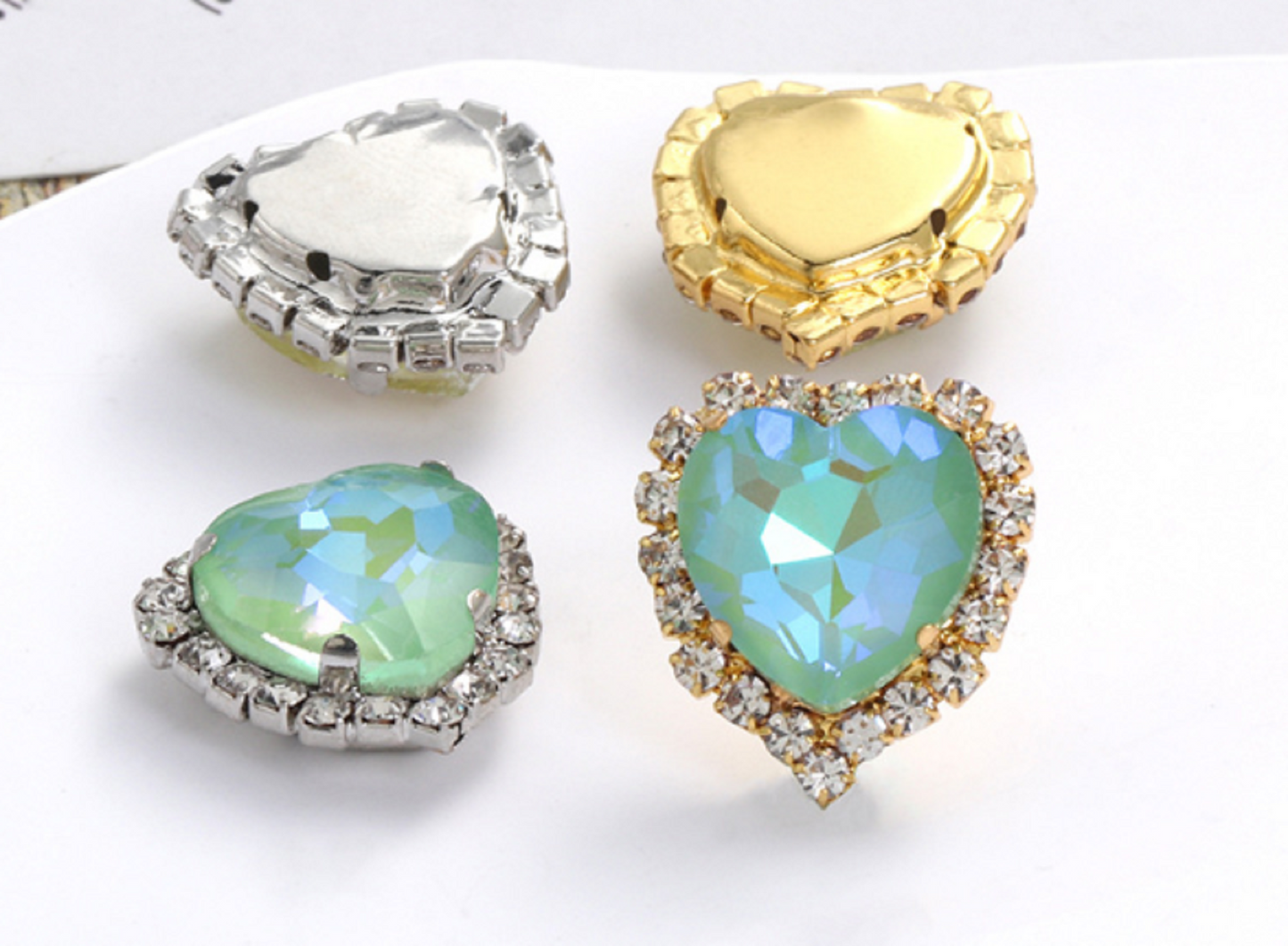 S17S (Moca)  10 pcs / 12mm / Silver Base Neon Pendant