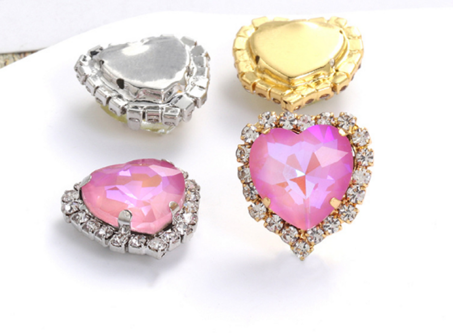 S17S (Moca)  10 pcs / 12mm / Silver Base Neon Pendant