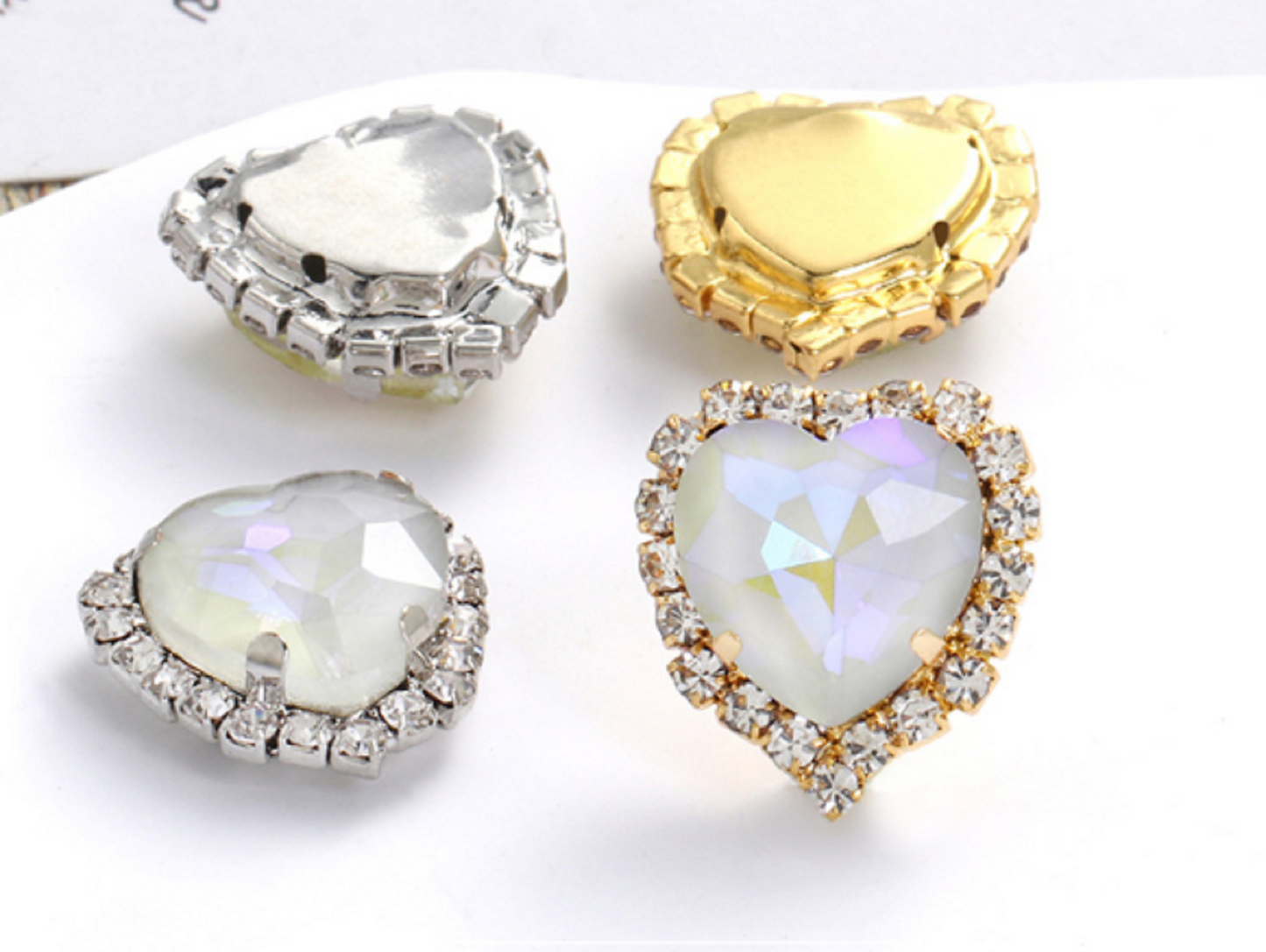 S17S (Moca)  10 pcs / 12mm / Silver Base Neon Pendant