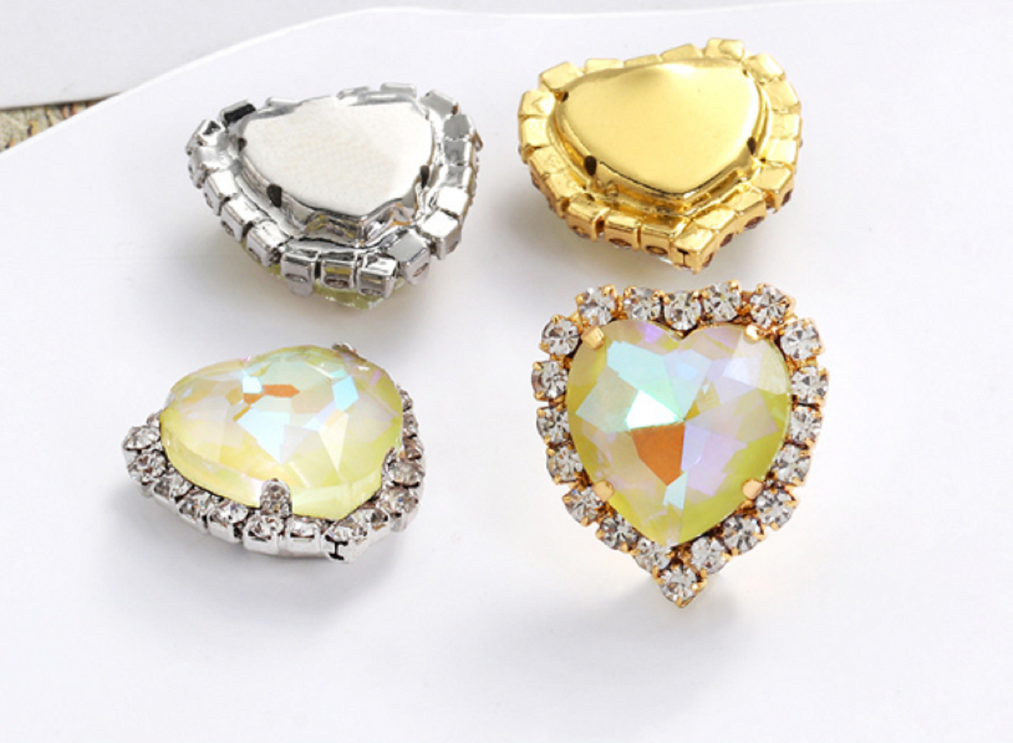 S17S (Moca)  10 pcs / 12mm / Silver Base Neon Pendant