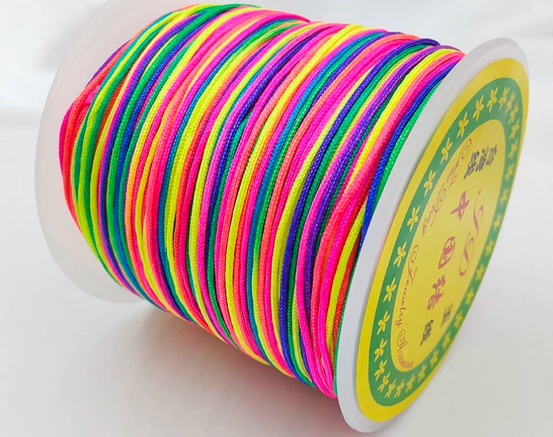 1 roll / 100 meters / Nylon Beading String Knot Cord, Thread for Bracelet Jewelry Making