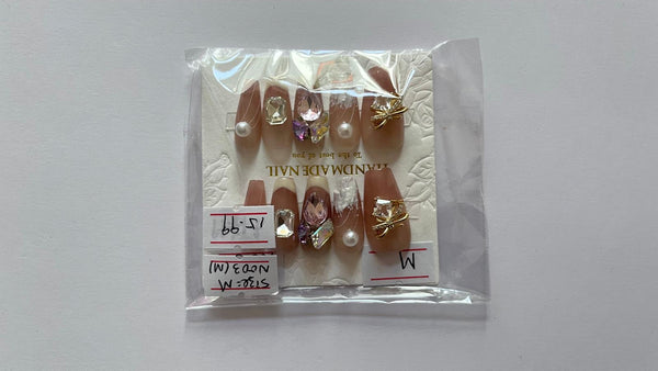 10 pcs / Press On Nails N003 (Size M)