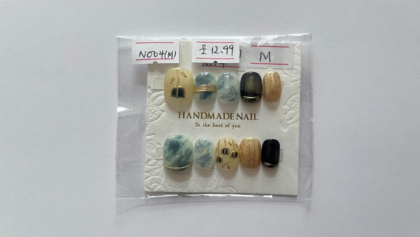 10 pcs / Press On Nails N004 (Size M)