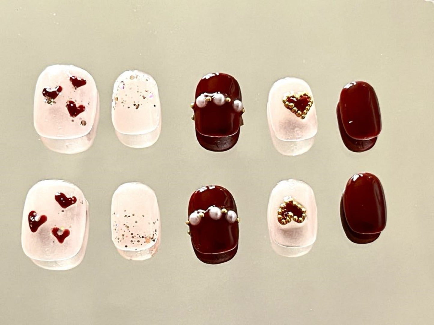 (1.00 Live Shopping use) 1 set Press on Nails without tool