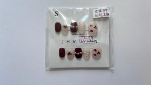 1 set Fake / False Press On Nails N017