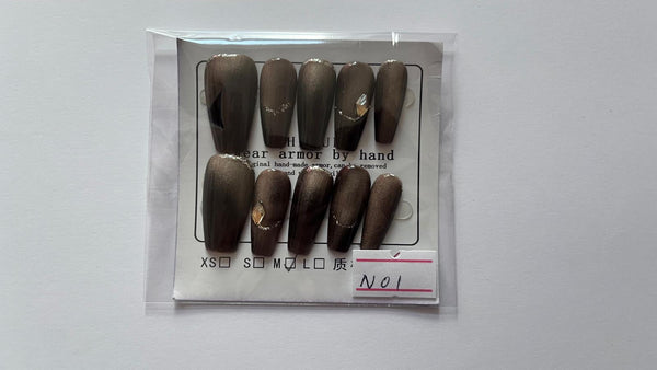 10 pcs / Press On Nails N01