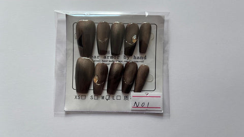 10 pcs / Press On Nails N01