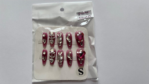 10 pcs / Press On Nails N020 (Size S)