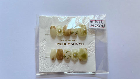 10 pcs / Press On Nails N025 (Size S)