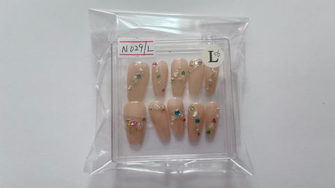1 set Fake / False Press On Nails with box N029