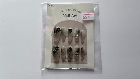 10 pcs / Press On Nails B487
