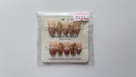 1 set Fake / False Press On Nails N031