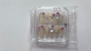 1 set Fake / False Press On Nails with box N033