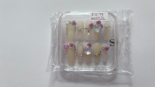 1 set Fake / False Press On Nails with box N033