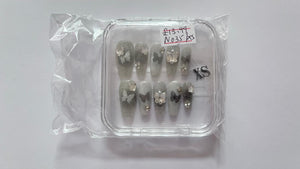 1 set Fake / False Press On Nails with box N035