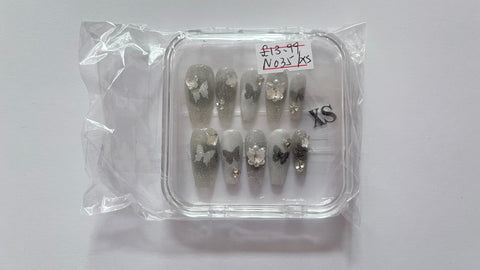 1 set Fake / False Press On Nails with box N035