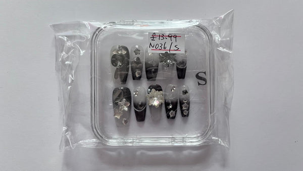 1 set Fake / False Press On Nails with box N036