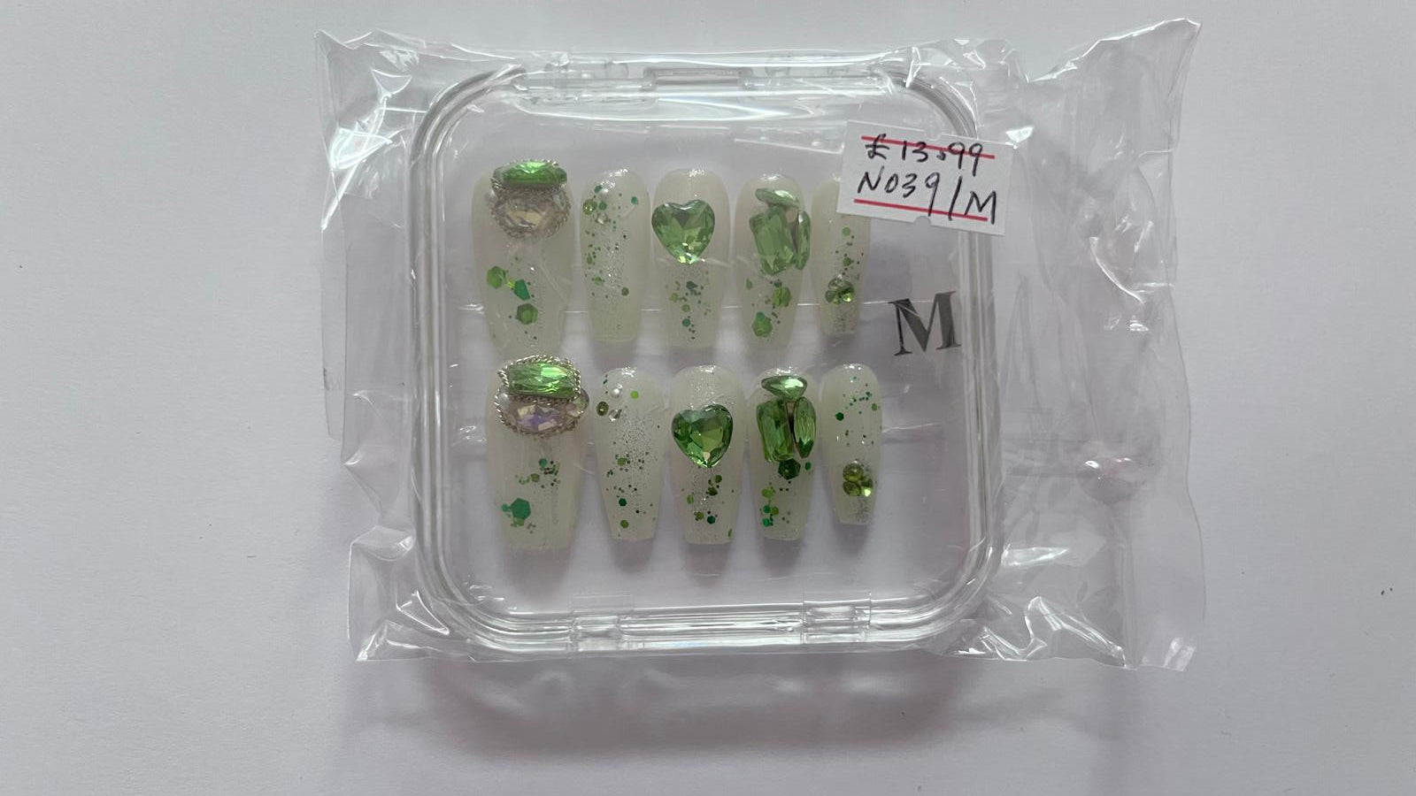 1 set Fake / False Press On Nails with box N039