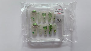1 set Fake / False Press On Nails with box N039