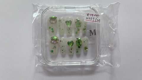 1 set Fake / False Press On Nails with box N039