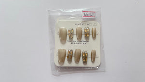 1 set Fake / False Press On Nails N03