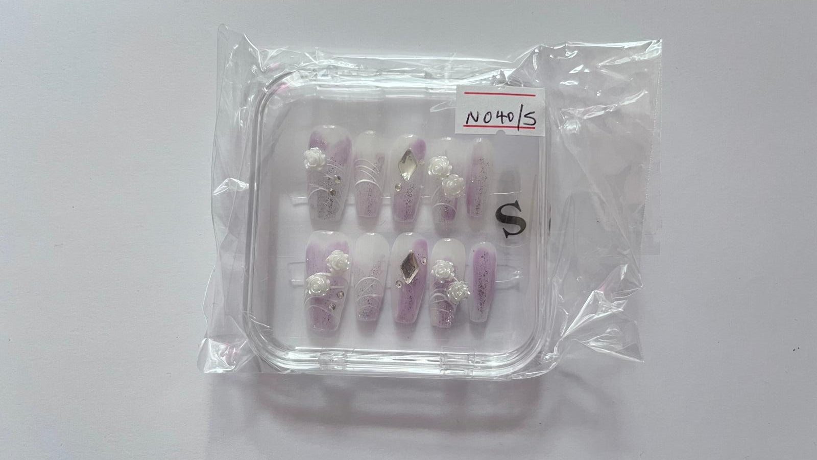 1 set Fake / False Press On Nails with box N040