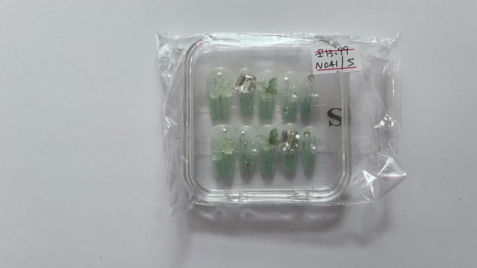 1 set Fake / False Press On Nails with box N041