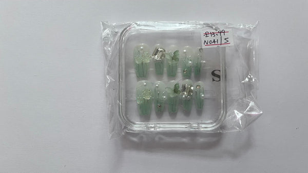 1 set Fake / False Press On Nails with box N041