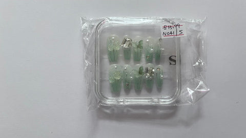 1 set Fake / False Press On Nails with box N041