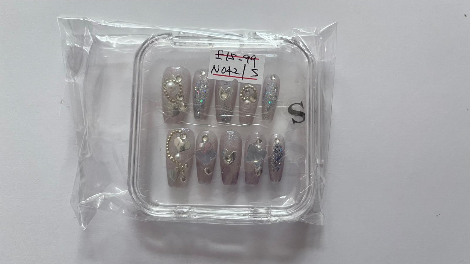 1 set Fake / False Press On Nails with box N042