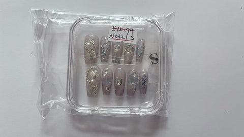 1 set Fake / False Press On Nails with box N042