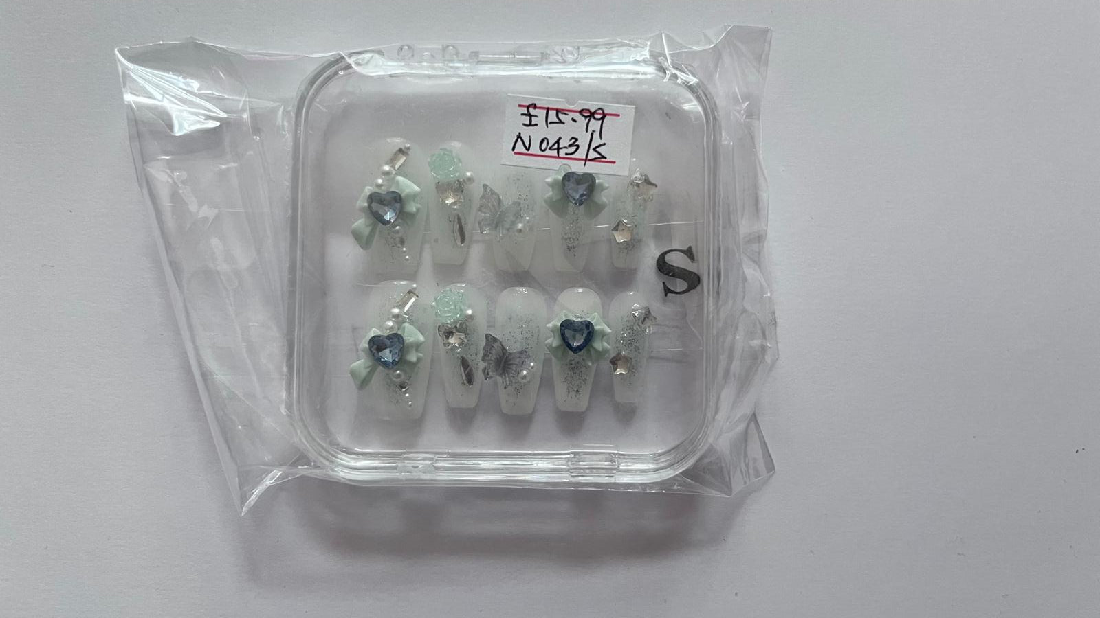 1 set Fake / False Press On Nails with box N043