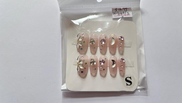 10 pcs / Press On Nails N049 (Size S)