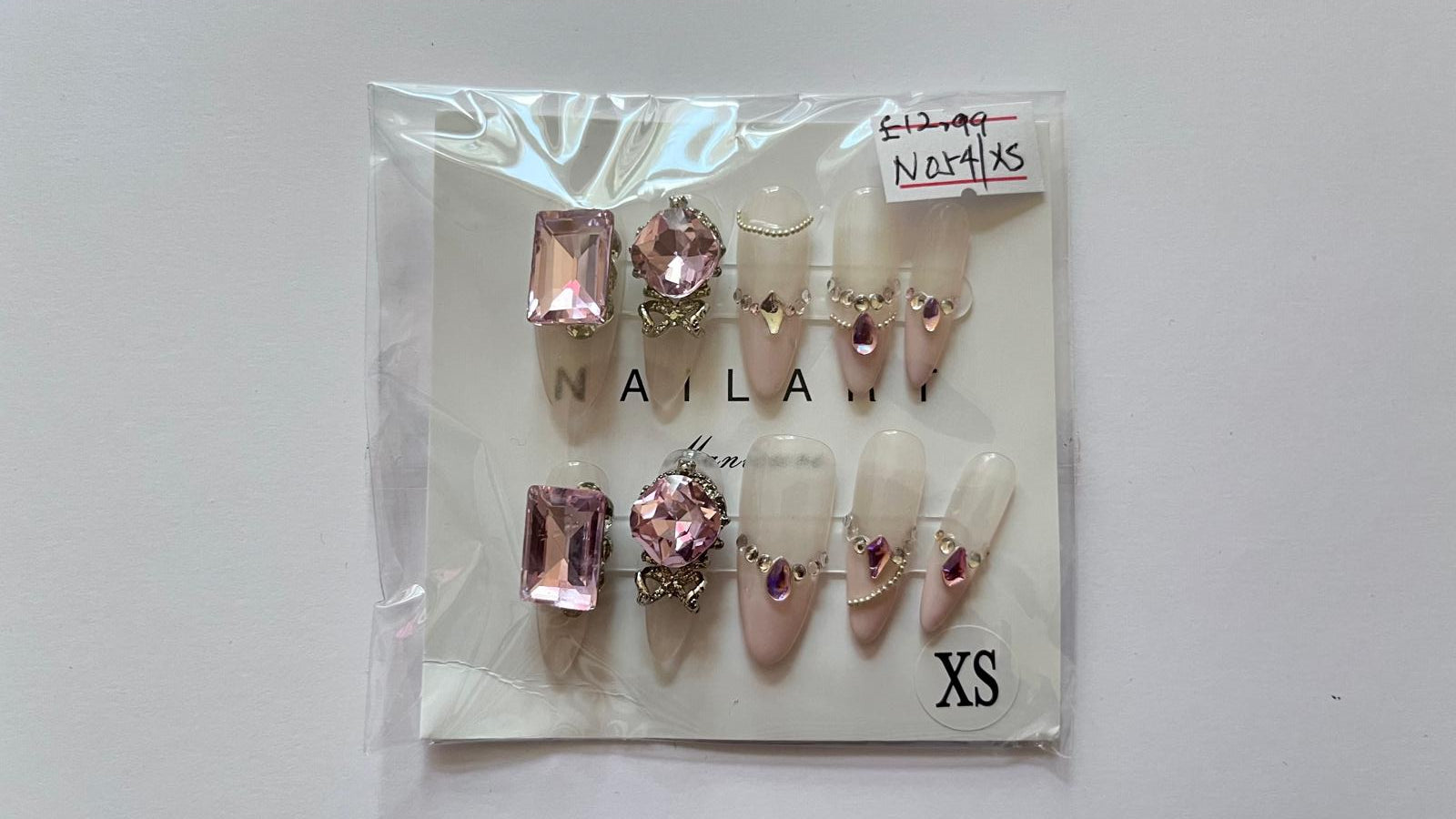 10 pcs / Press On Nails N054 (Size L)