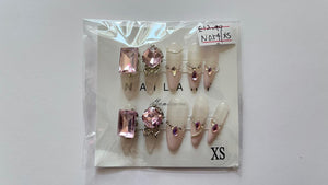 10 pcs / Press On Nails N054 (Size L)