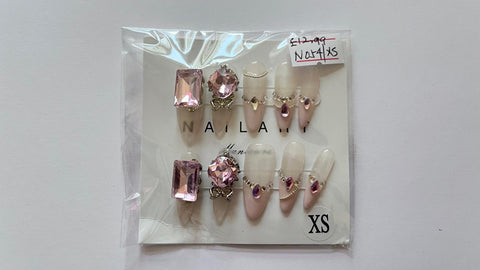 10 pcs / Press On Nails N054 (Size L)