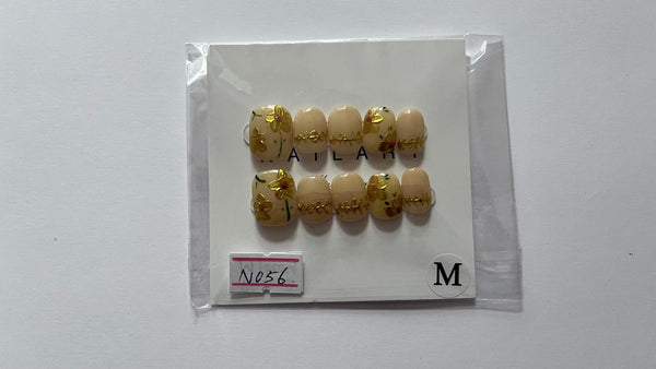 10 pcs / Press On Nails N056 (Size M)