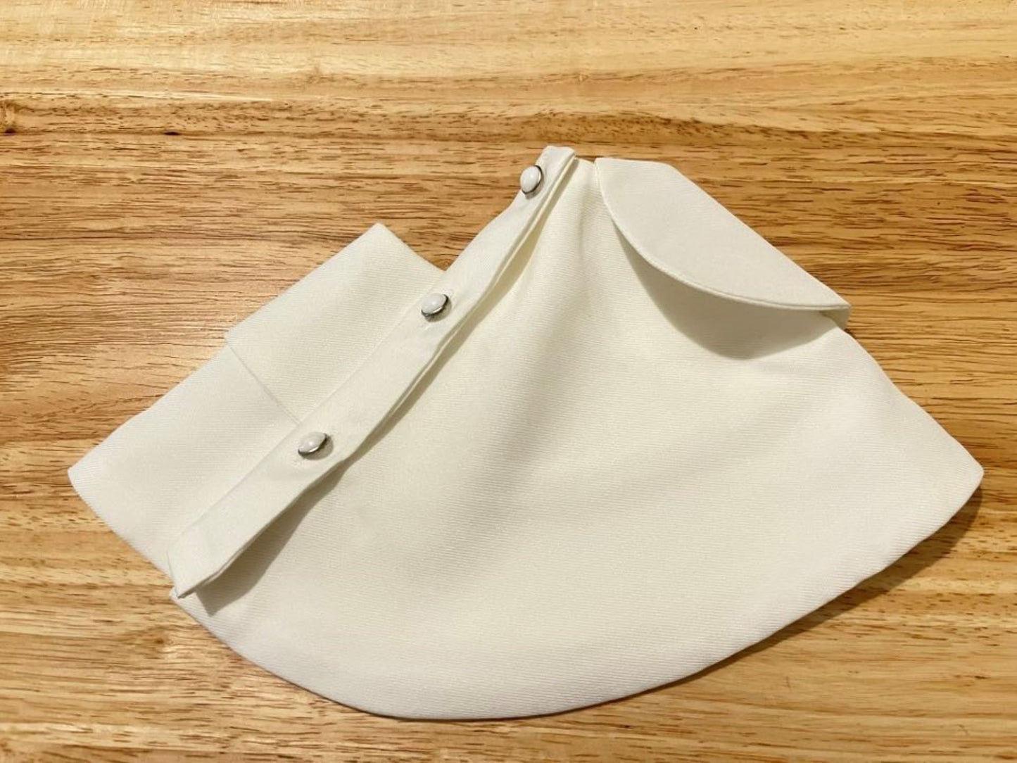 B129(E) Pure White, Off White / Fake Collar, False Collar, Removable Collar