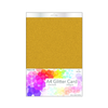 Habicraft / 10 Sheets / Old Gold Non-Shed Glitter Card 290gsm (HGC05)
