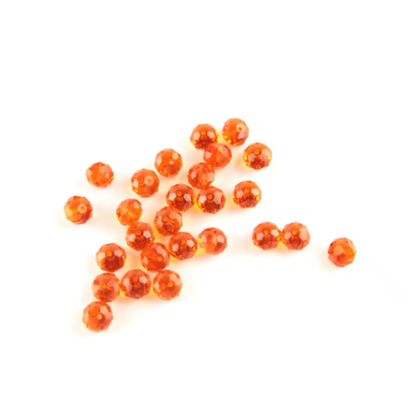 180 pcs / 6mm / Rondelle Gass Beads, Jewellery Making