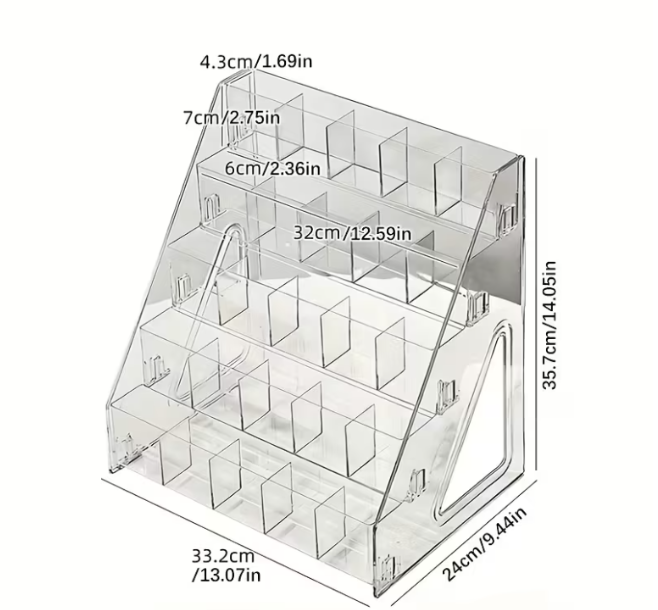Large capacity acrylic pen holder