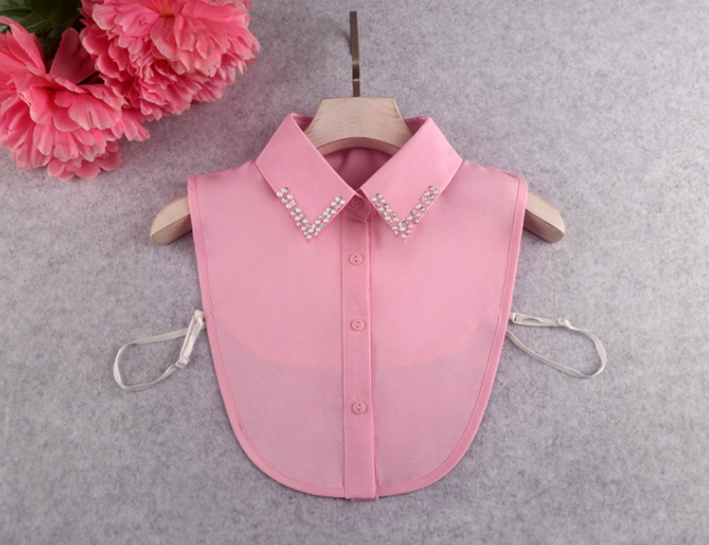 B806 / Point / Chiffon Point Fake Collar, False Collar, Removable Collar