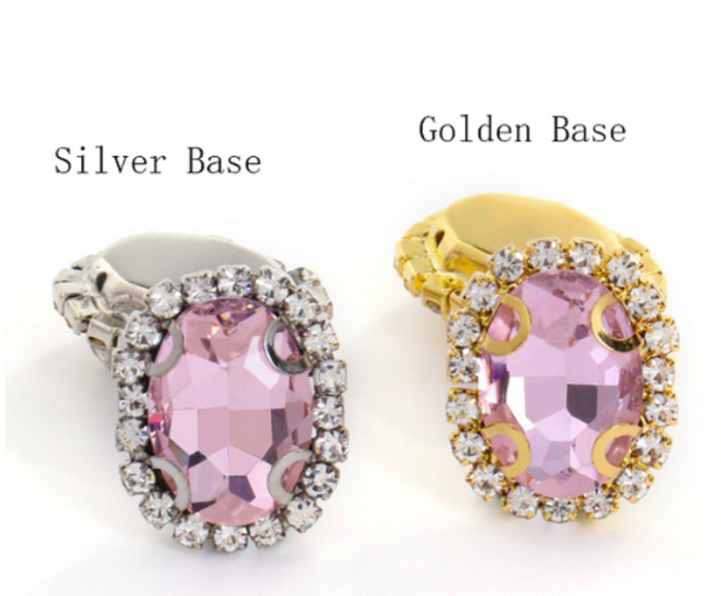 (S12G) 10 Pcs / 12 x 14mm / Gold Base Sew On Oval Crystal