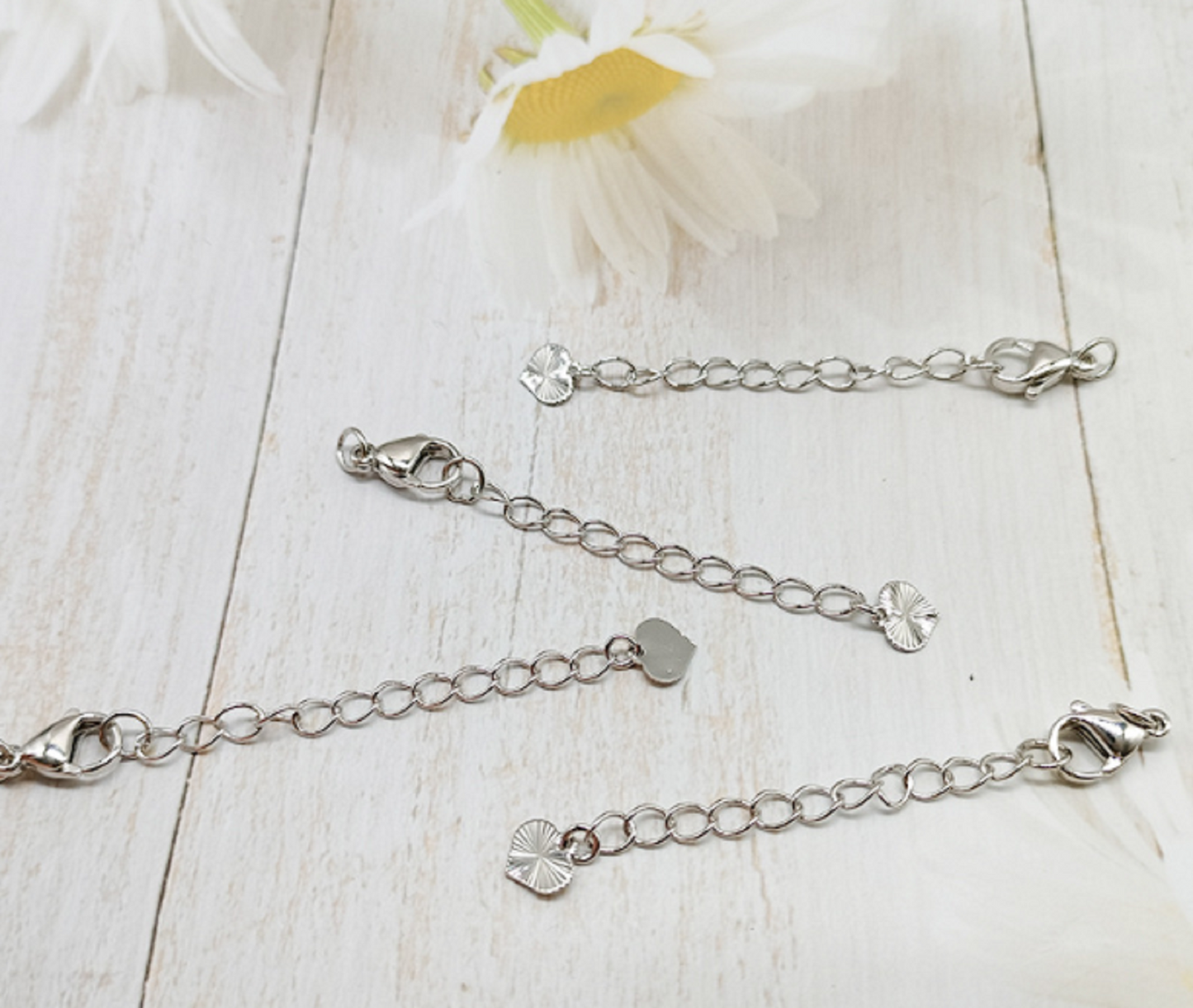 (EK102) 5 pcs / Gold Plated Extension with clasp