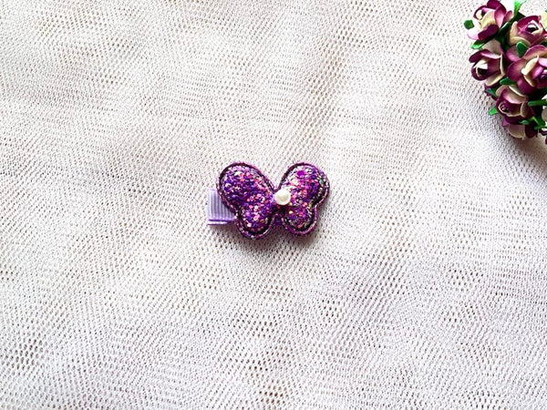 4 x 3cm / Handmade 3D Glitter Butterfly Hair Clip, Girl  Hair Clip, Baby Hair Accessories  BC002