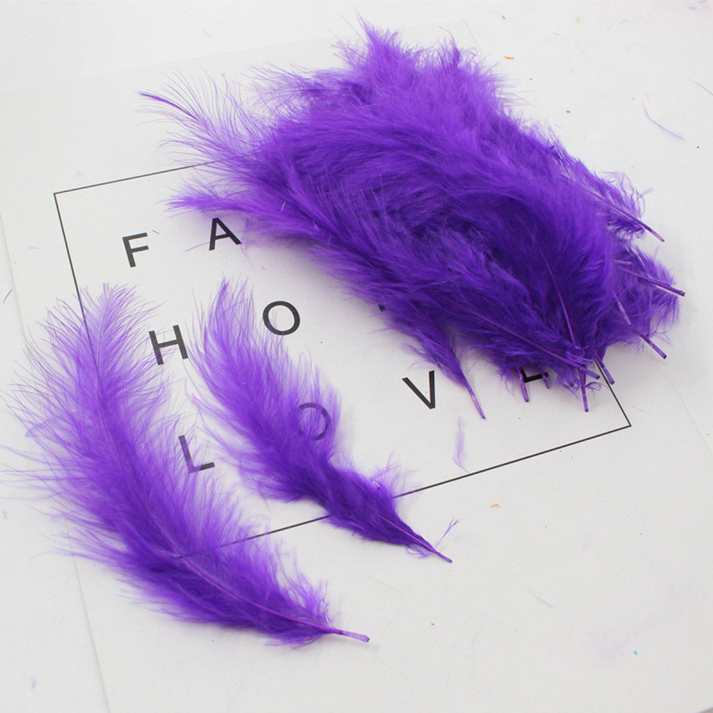 100 pcs / DIY Craft Soft Swansdown Feather Trim